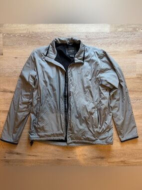 Express Men's Gray Performance Windbreaker Jacket